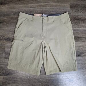 Weatherproof Mens 40 Performance Utility Shorts Khaki Tan Stretch Cargo 1651397